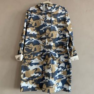 Stutterheim blue beige camo raincoat. Size XL.